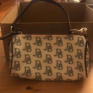 Small White Dooney & Bourke Barrel Purse